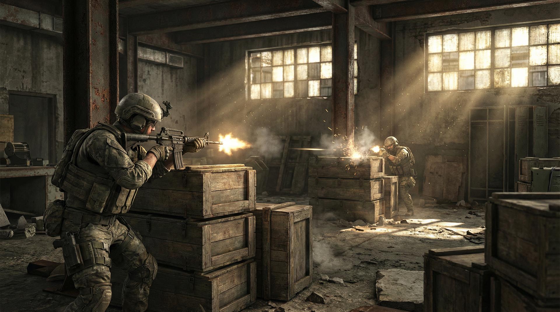 明星绝地求生室内近战视频教程